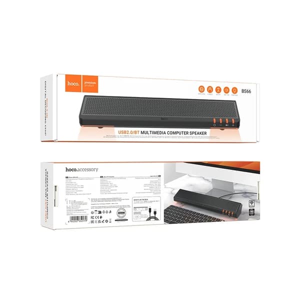 Hoco Højttaler Bluetooth 2 x 3W 2in1 BS66 - Hvid Vit