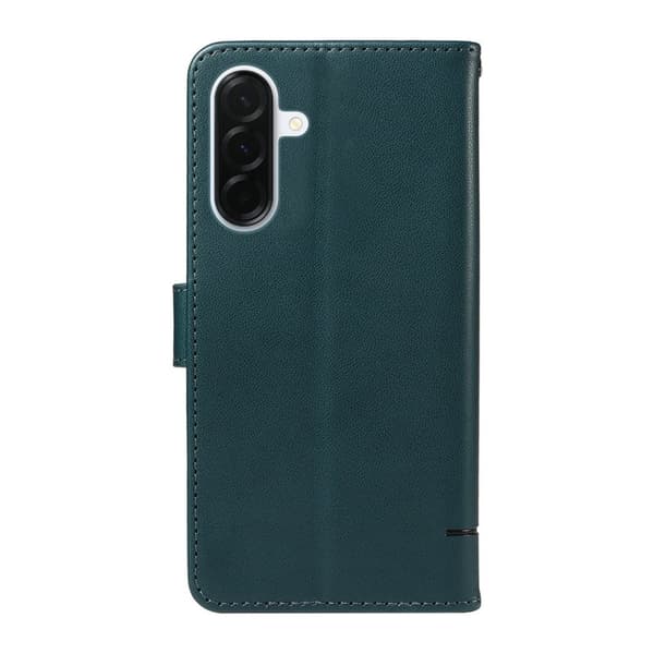 Samsung Galaxy A37 Plånboksfodral Konstläder Kattmönster - Blå