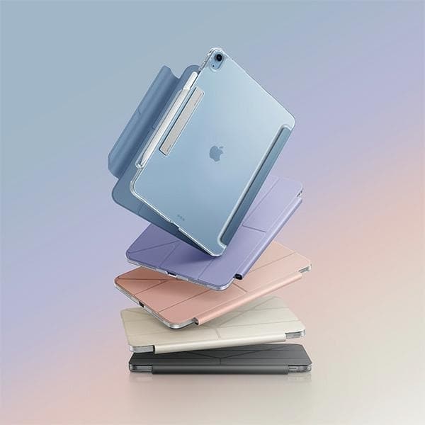 UNIQ iPad Air 13" (2024) Etui Camden Click - Blå/Stenblå