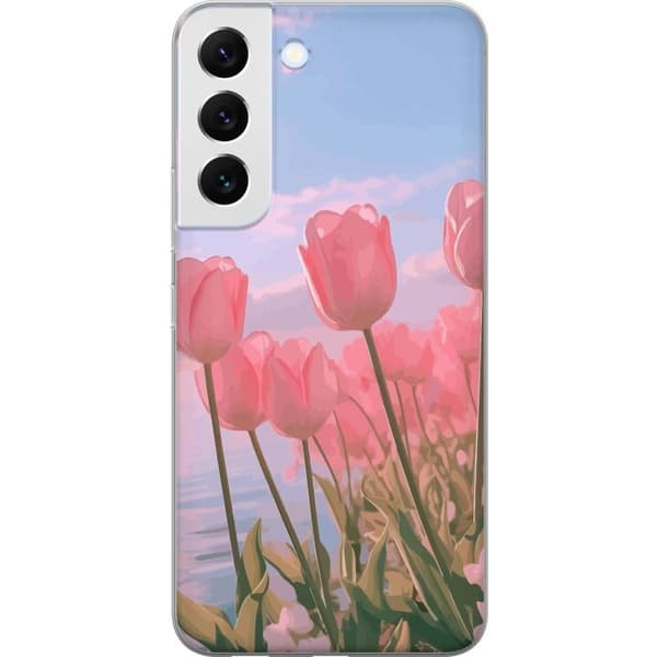 Mobilskal till Samsung Galaxy S22+ 5G med Rosa Tulpaner