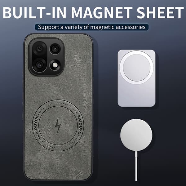 WANLONFENG Mobilskal till OnePlus 15 MagSafe SD1 Nappa Grå