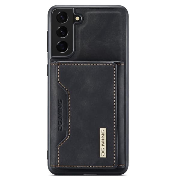 DG.MING Samsung Galaxy S24 Konstläder Plånboksfodral Svart