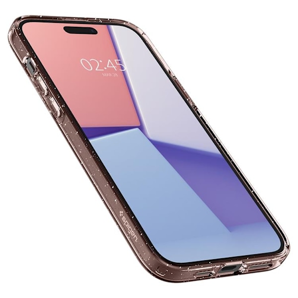 Spigen Mobilskal till iPhone 15 Plus Liquid Crystal - Rosa Rosa
