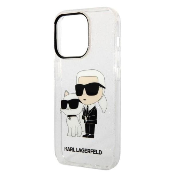 Karl Lagerfeld iPhone 14 Pro -kotelo IML GLIT NFT Karl & Choupette