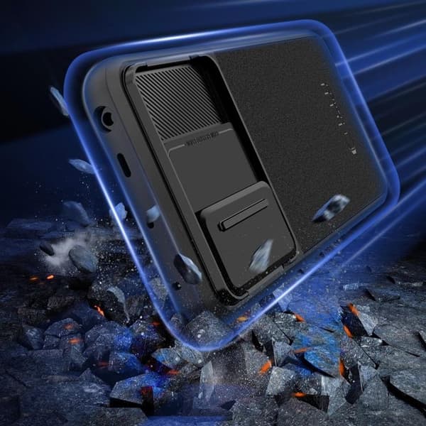 Tech-Protect telefontaske til Xiaomi Redmi Note 13 Pro 5G Velar Cam Plus - Sort Svart