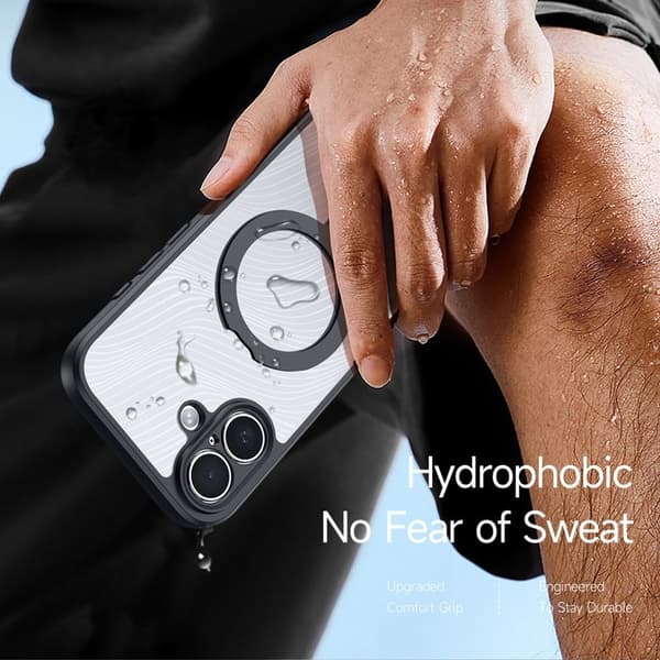 DUX DUCIS Aimo Mobilskal till iPhone 17 Kickstand TPU+PC - Svart
