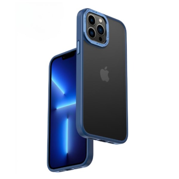 iPhone 14 Skal Kameraram i Aluminiumlegering - Mörkblå
