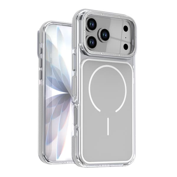 Mobilskal till iPhone 17 Pro Max MagSafe Dual Färg Shockproof - Grå Grå