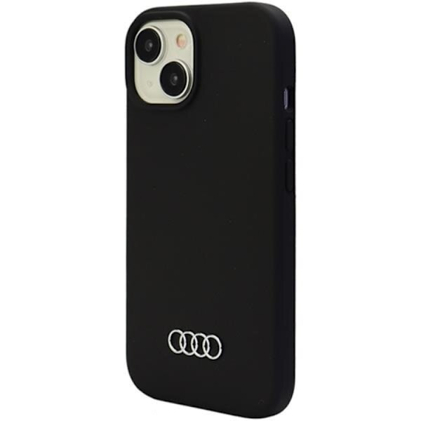 Audi iPhone 15 Plus Mobilskal Silikon - Svart Svart
