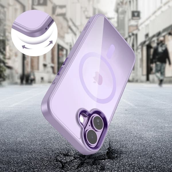 Tech-Protect Mobilskal till iPhone 17 Magsafe Magmat - Lavender/Clear Lila