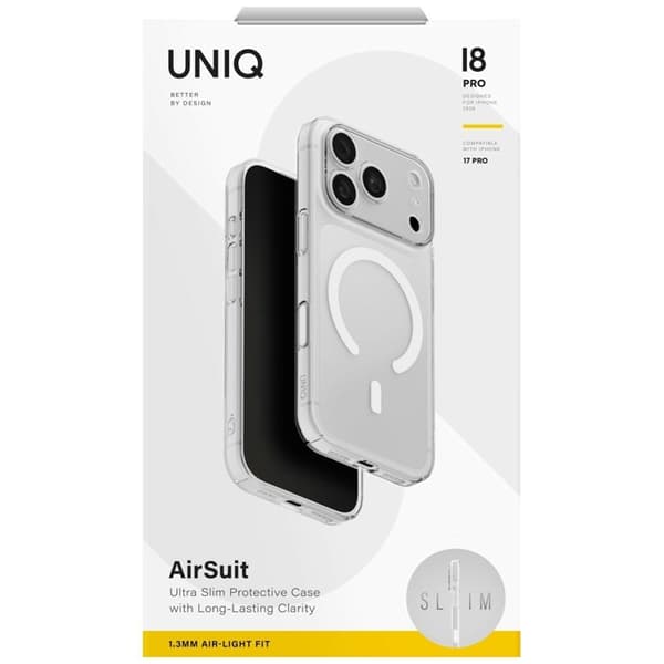 Uniq Mobilskal för iPhone 18 Pro Max/17 Pro Max MagSafe Airsuit - Transparent