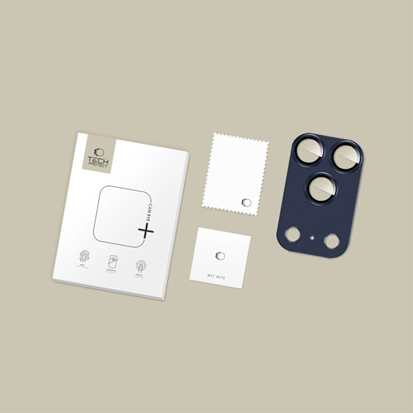 Tech-Protect iPhone 17 Pro Kameralinsskydd Camfull Fit Plus Blå