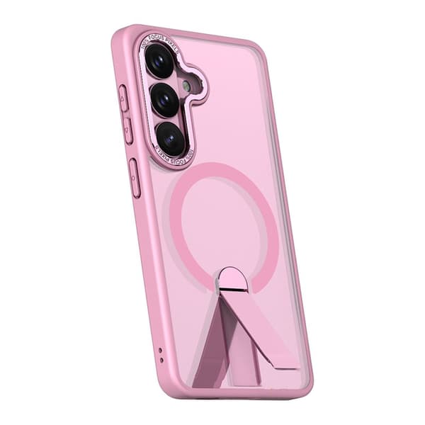 Mobilskal för Samsung Galaxy S26 Plus Magnetiskt Kickstand TPU - Rosa