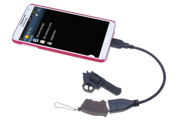USB 2.0 USB Host / OTG Adapter Kabel for Samsung Galaxy Note 3 (Svart) Black