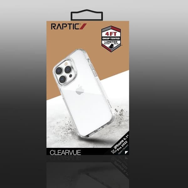 Raptic iPhone 14 Pro Max -kotelo X-Doria Clearvue - läpinäkyvä Transparent