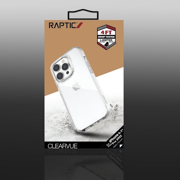 Raptic iPhone 14 Pro Max Skal X-Doria Clearvue - Clear