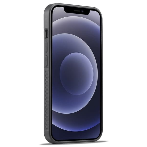 LC.IMEEKE iPhone 12 mini Plånboksfodral Konstläder - Svart