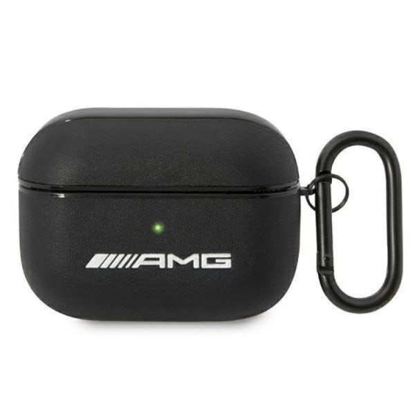 AMG AirPods Pro Cover nahkainen iso logo - musta