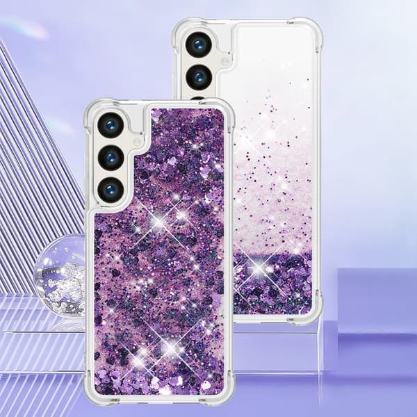 Mobilskal för Samsung Galaxy S26 Plus TPU Glitter Shockproof - Mörklila