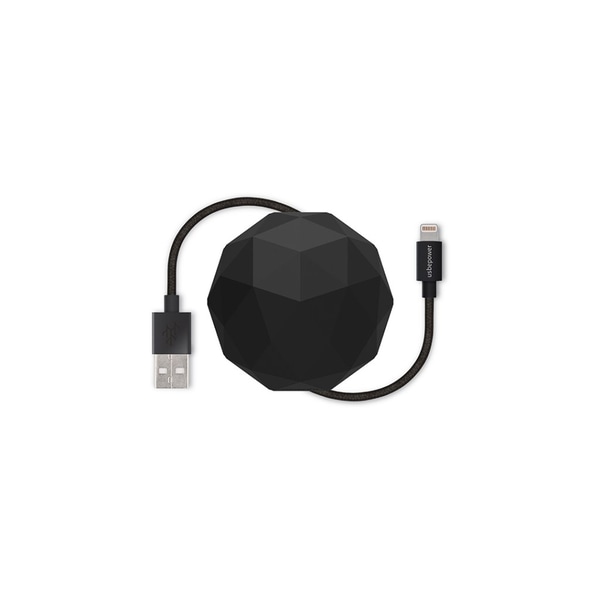 Usbepower Cosmo - 1,2m Lightningkabel - Svart