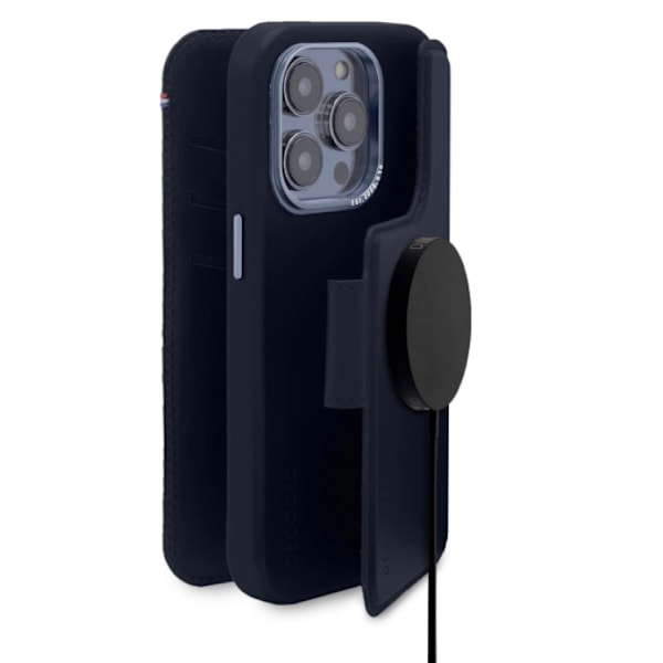 Decoded iPhone 14 Pro Max Plånboksfodral Magsafe Detachable - Navy Svart