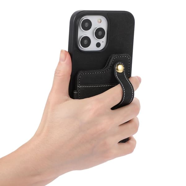 ABEEL Style 01 Mobilskal till iPhone 15 Plus med Kickstand - Svart