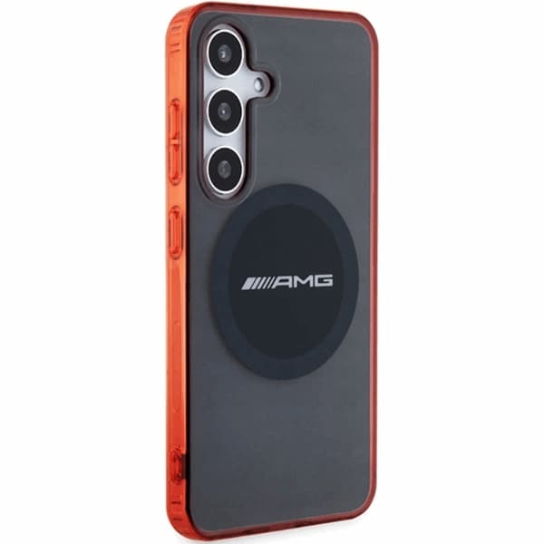 AMG Mobilskal till Galaxy S24 MagSafe Transparent Bicolor - Svart Black