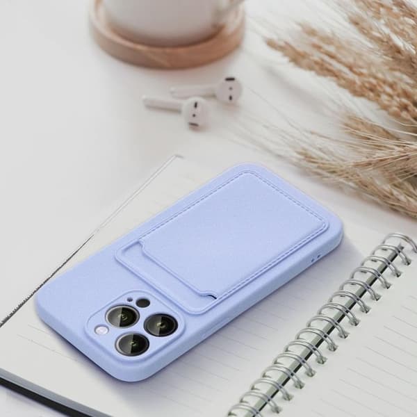 Mobilskal till iPhone 16 Plus Korthållare - Violett Lila