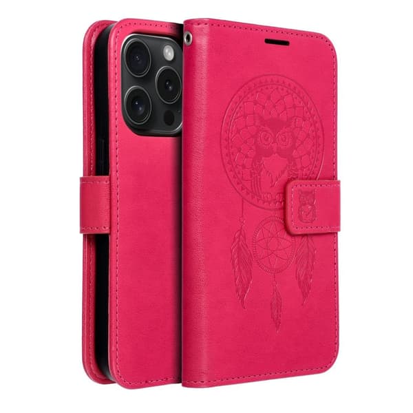 iPhone 15 Pro Plånboksfodral Mezzo - Magenta Magenta
