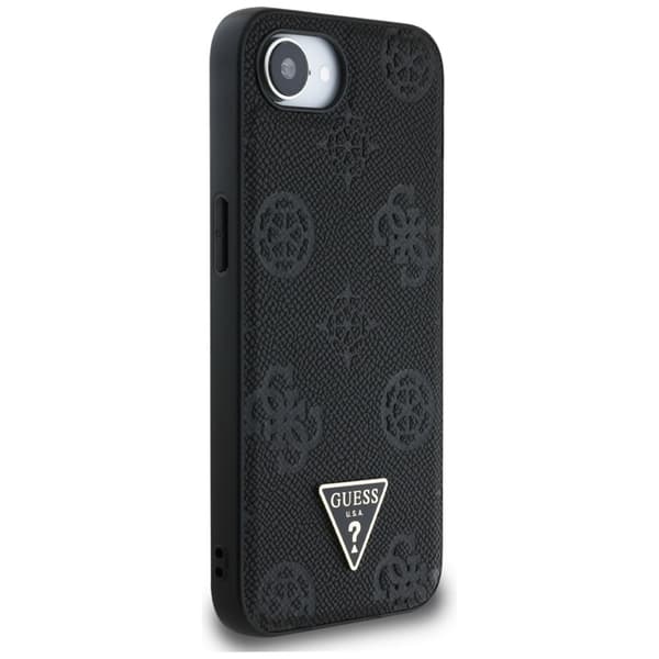 Guess Telefontaske til iPhone 16e Magsafe Triangle Logo - Sort Svart