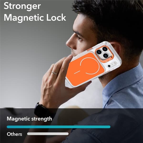 Mobilskal till iPhone 17 Pro MagSafe Lens Kickstand TPU + PC - Orange Orange