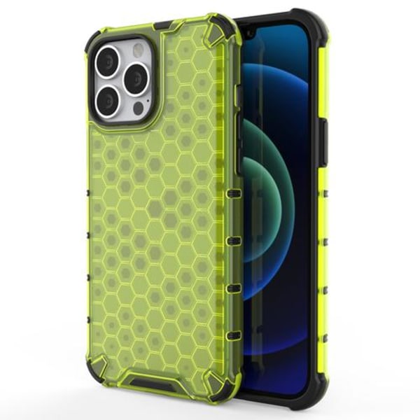 Honeycomb Armor TPU Bumper iPhone 13 Pro Max - Grön Grön