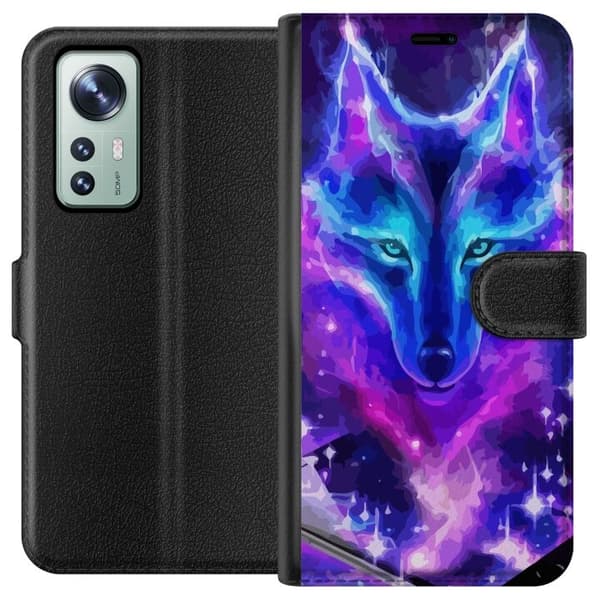 Plånboksfodral till Xiaomi 12 med Neon Varg