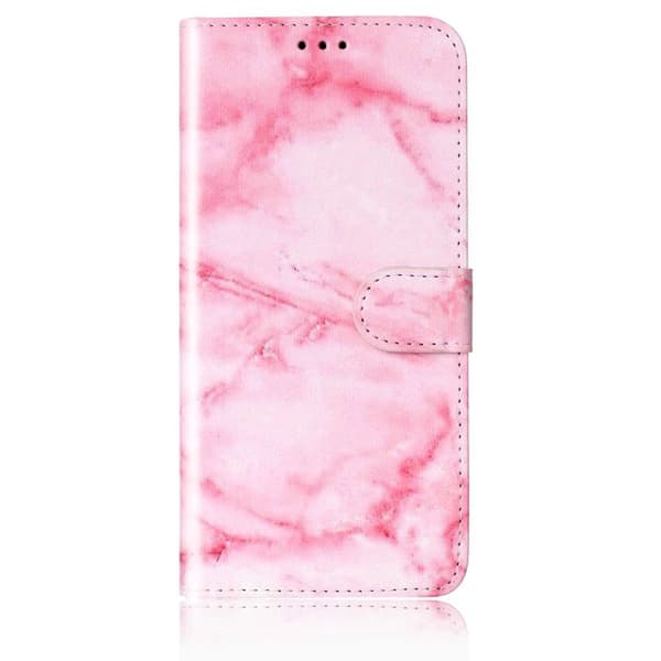Plånboksfodral för Samsung Galaxy S26 Plus Ställfunktion Konstläder Rosa Marmor