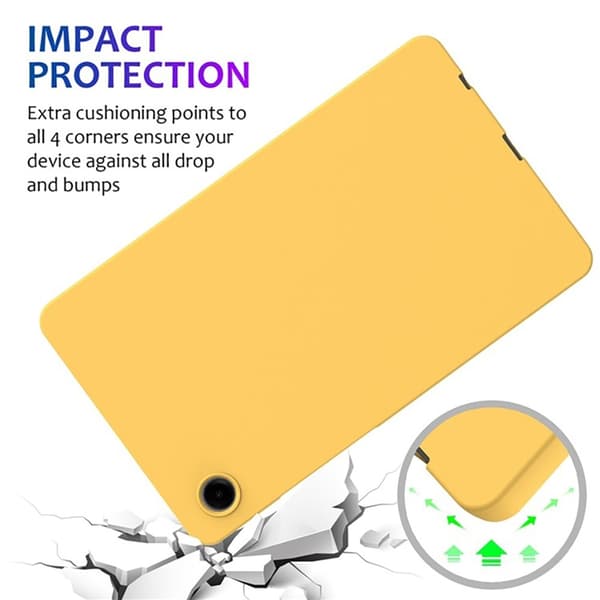 Mobilskal till Galaxy Tab A9 Silikon Anti-Scratch - Gul Gul