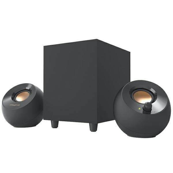 Creative Skrivbordshögtalare med Subwoofer Pebble Plus 2.1 - Svart Black