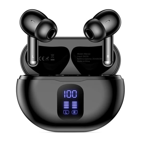 Tech-Protect Trådløs Høretelefon In-Ear Ultraboost Pro G2 - Sort Svart