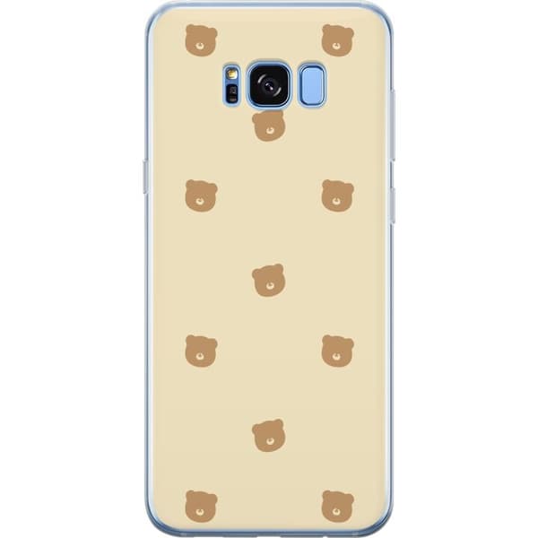 Telefontaske til Samsung Galaxy S8+ med bjørnemønster