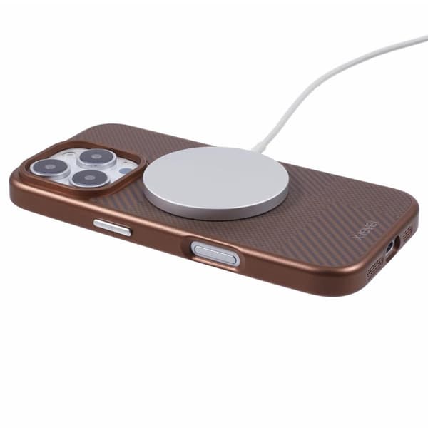 X-LEVEL Mobilskal till iPhone 16 Pro Magnetiskt Hård PC Guld