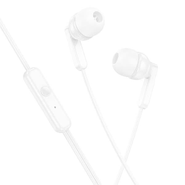 HOCO Trådbundna Hörlurar Jack 3.5 mm med Mikrofon M121 - Vit Vit