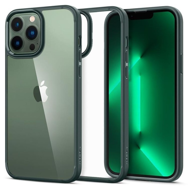 Spigen iPhone 13 Pro Skal Ultra Hybrid - Midnight Grön