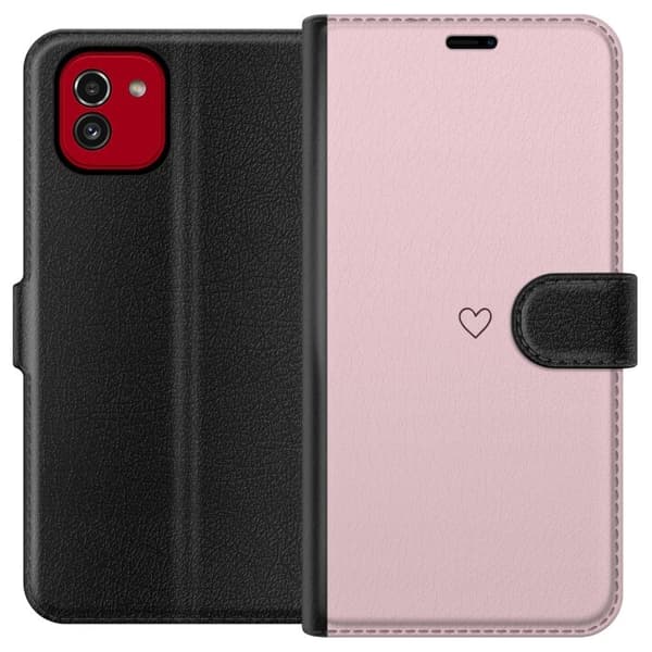 Plånboksfodral till Samsung Galaxy A03 med Litet Hjärta