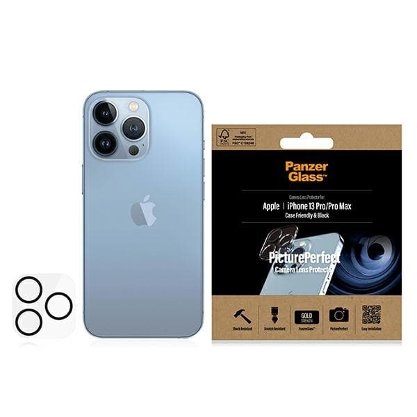 PanzerGlass iPhone 13 Pro/13 Pro Max Kameralinsskydd Härdat Glas