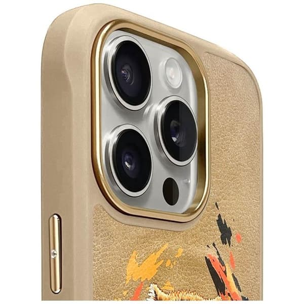 Nimmy Telefontaske til iPhone 16 Pro Max MagSafe Tiger - Lysebrun Brun