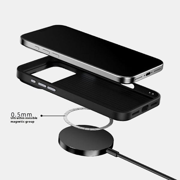 ABEEL Mobilskal till iPhone 17 Pro MagSafe Äkta Läder Blå