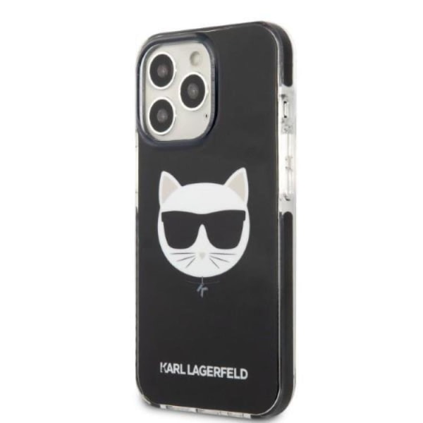 Karl Lagerfeld iPhone 13 Pro Skal Choupette Head - Sort