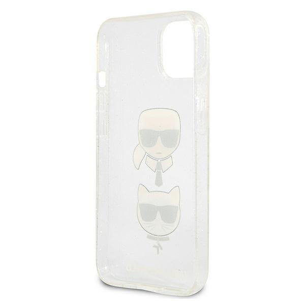 Karl Lagerfeld Glitter Karl`s & Choupette etui iPhone 13 Mini -