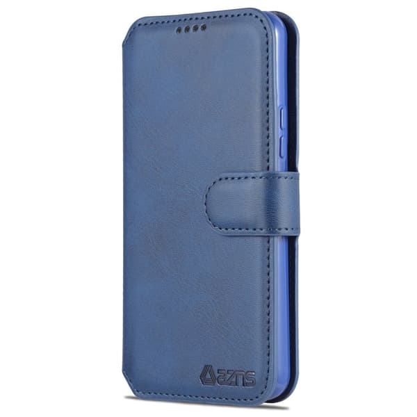 AZNS Samsung Galaxy S22 5G Plånboksfodral Konstläder - Blå