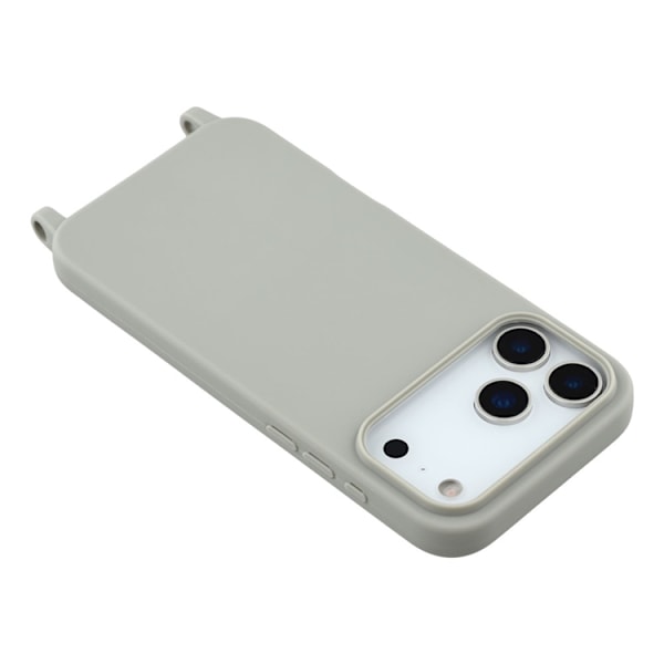 Mobilskal till iPhone 17 Pro Max TPU Shockproof med Lanyard - Grå Grå