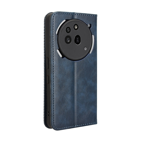Nothing Phone (3a) Pro Plånboksfodral Retro Kickstand - Blå Blå